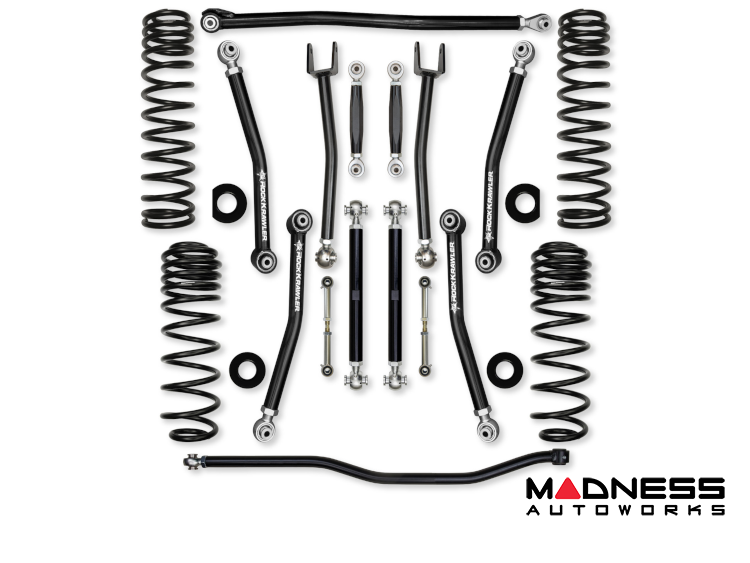 Jeep Wrangler JL Lift Kit - Rock Krawler - X Factor (No Limits) - 392 - 2021+ Jeep Wrangler JL Lift Kit - Rock Krawler - X Factor (No Limits) - 392 - 2021+